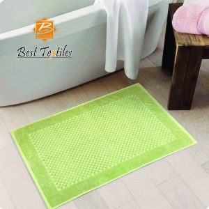 Jacquard Check Pattern Bathmat