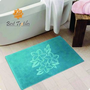 Jacquard Floral Design Bathmat