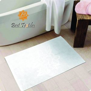 Jacquard Floral Design Bathmat